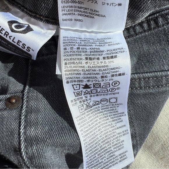 Levi 541 Athletic Taper Gray Jeans Size 34 x 34 - Picture 3 of 10